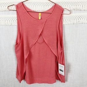 Free People | Coral Solid Look Through Tank NWT S